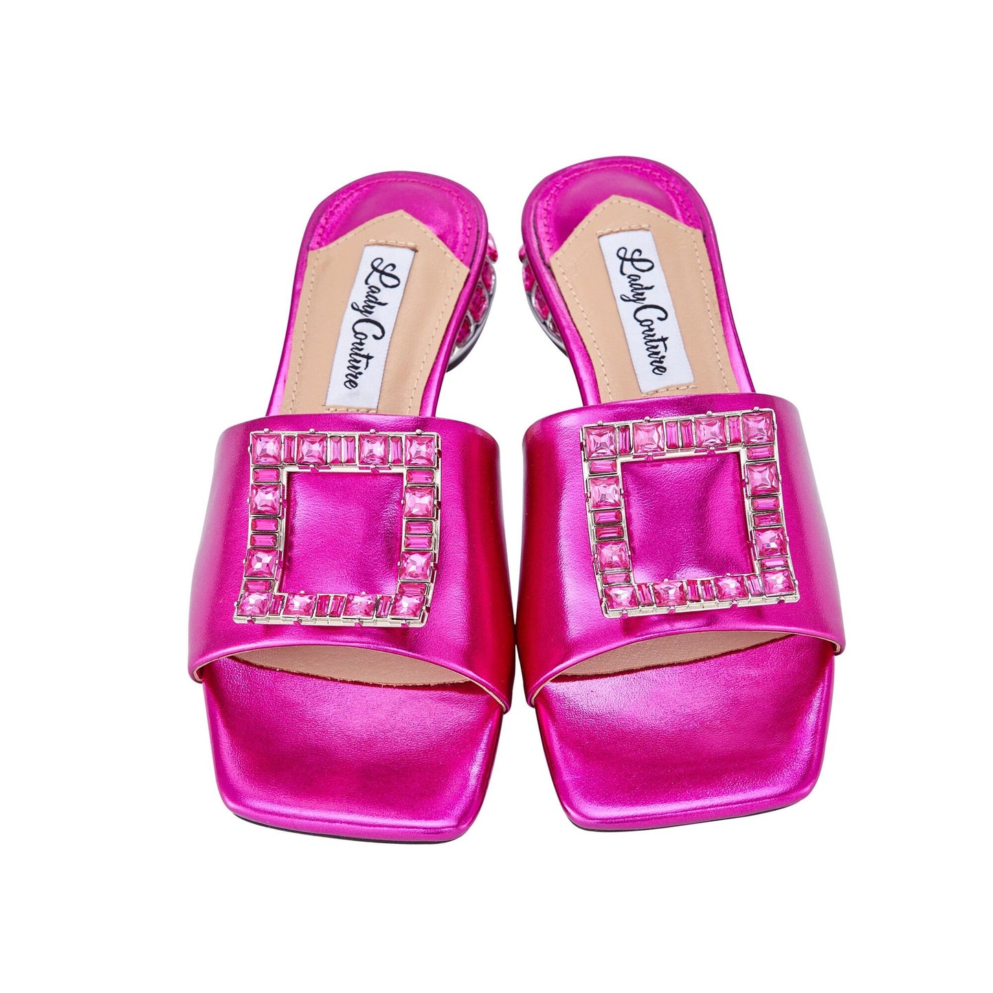 Lady Couture AMORE Metallic Jewel Slide