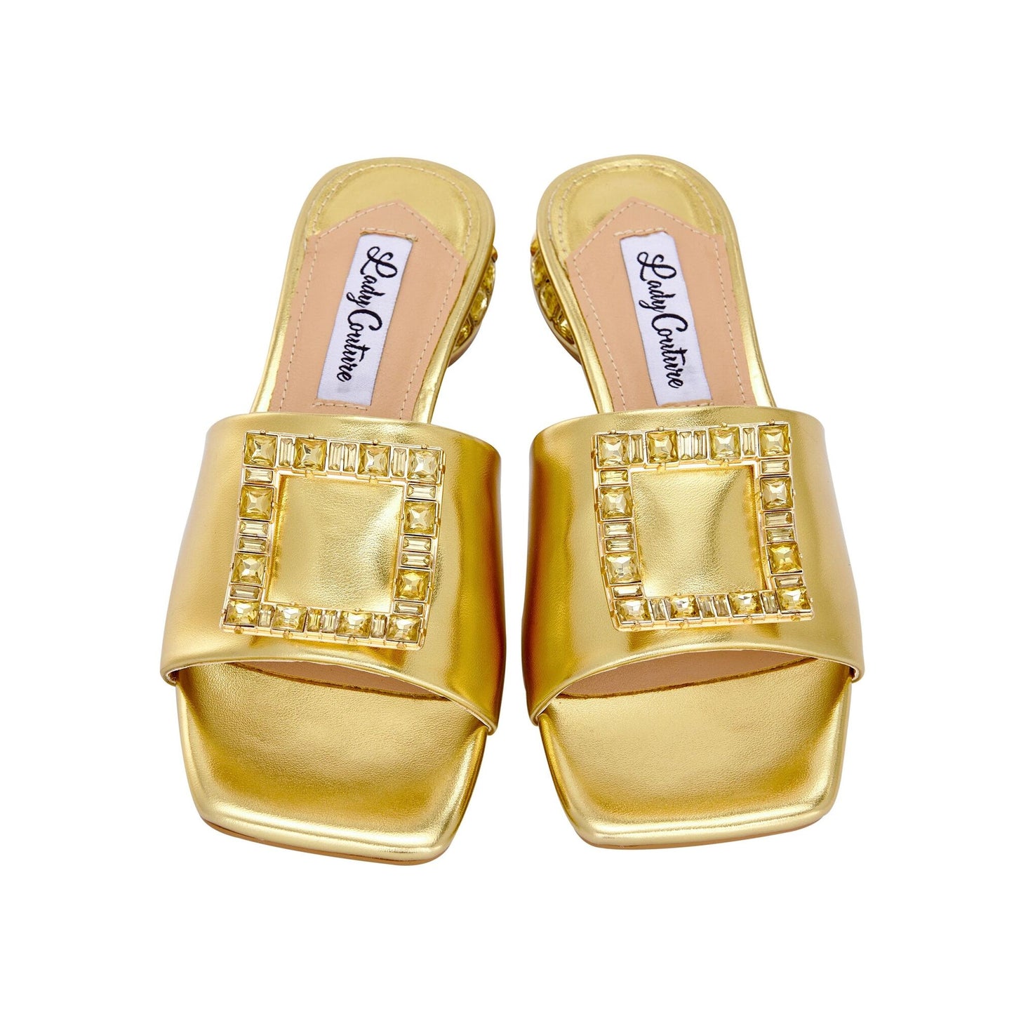 Lady Couture AMORE Metallic Jewel Slide
