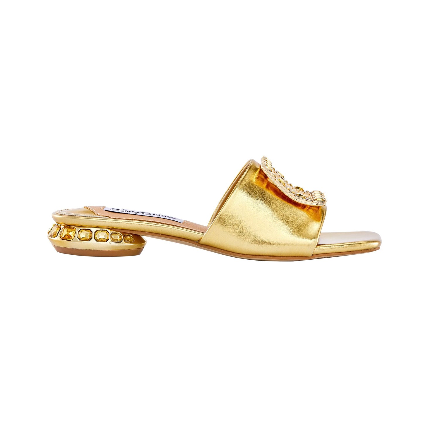 Lady Couture AMORE Metallic Jewel Slide