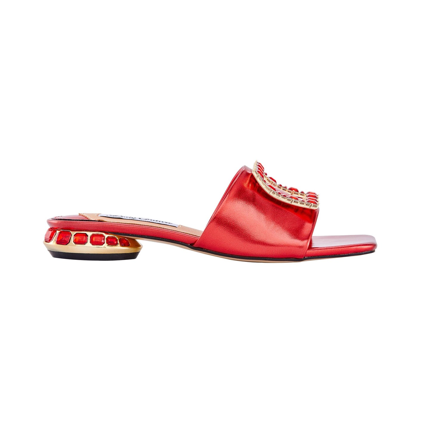 Lady Couture AMORE Metallic Jewel Slide