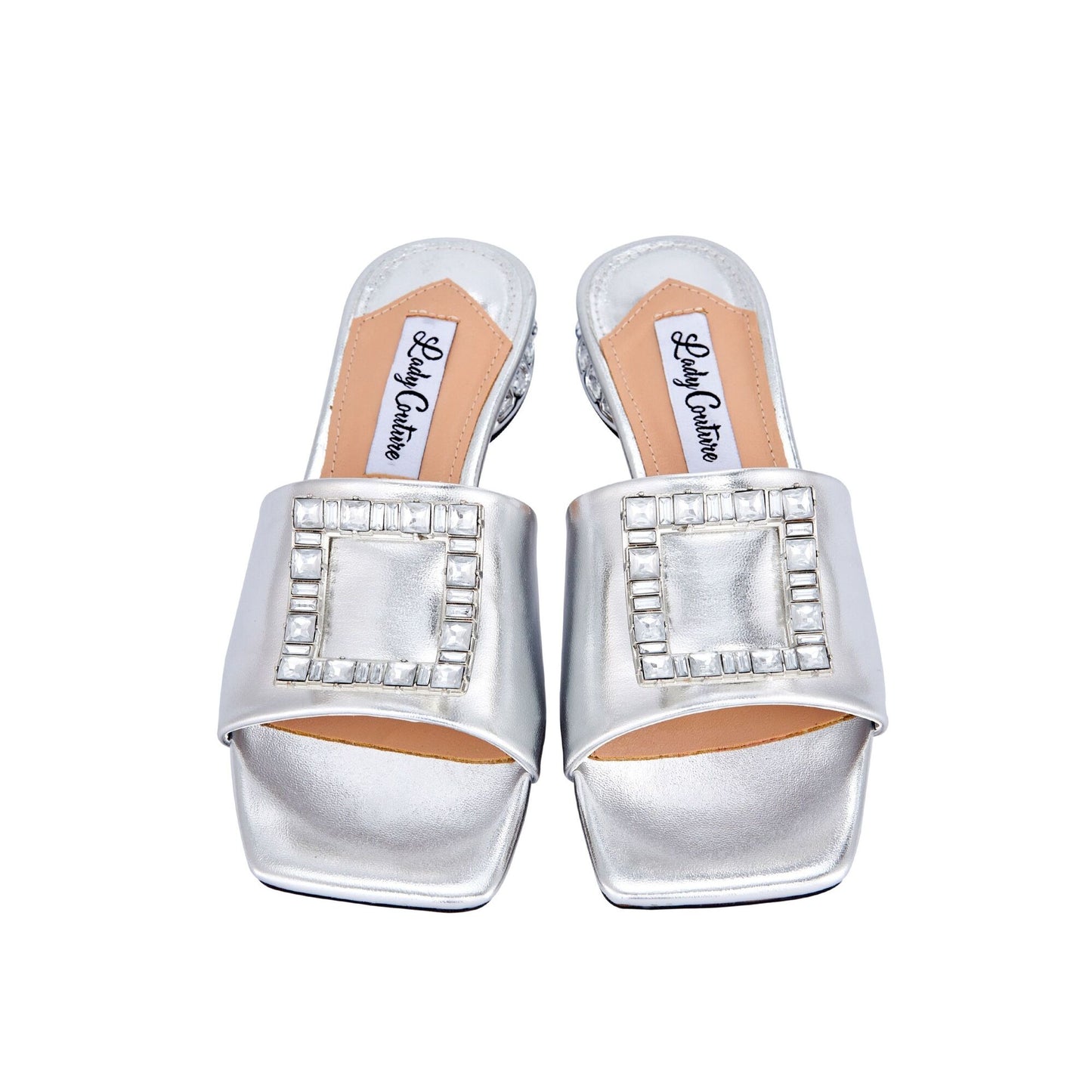 Lady Couture AMORE Metallic Jewel Slide
