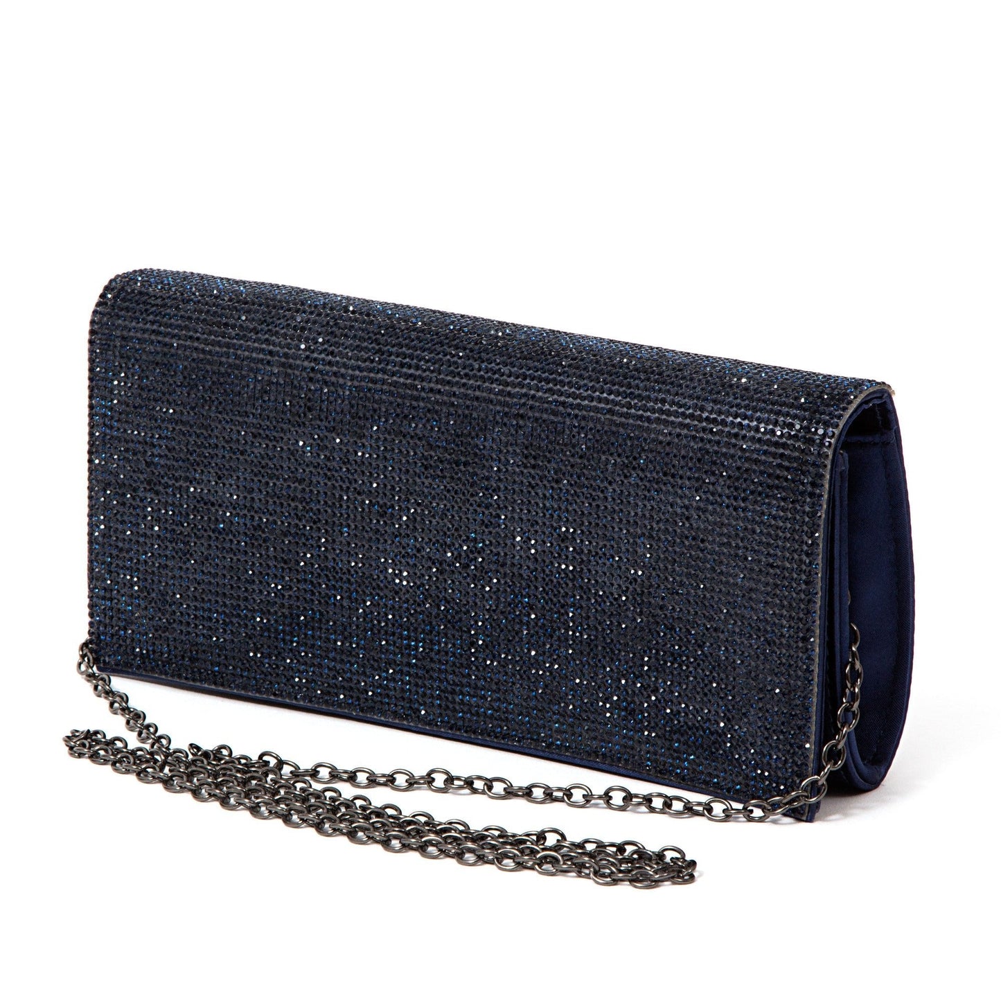 Lady Couture ALLURE Rhinestone Encrusted Clutch Bag With Hidden Shoulder Strap - ninetyunion