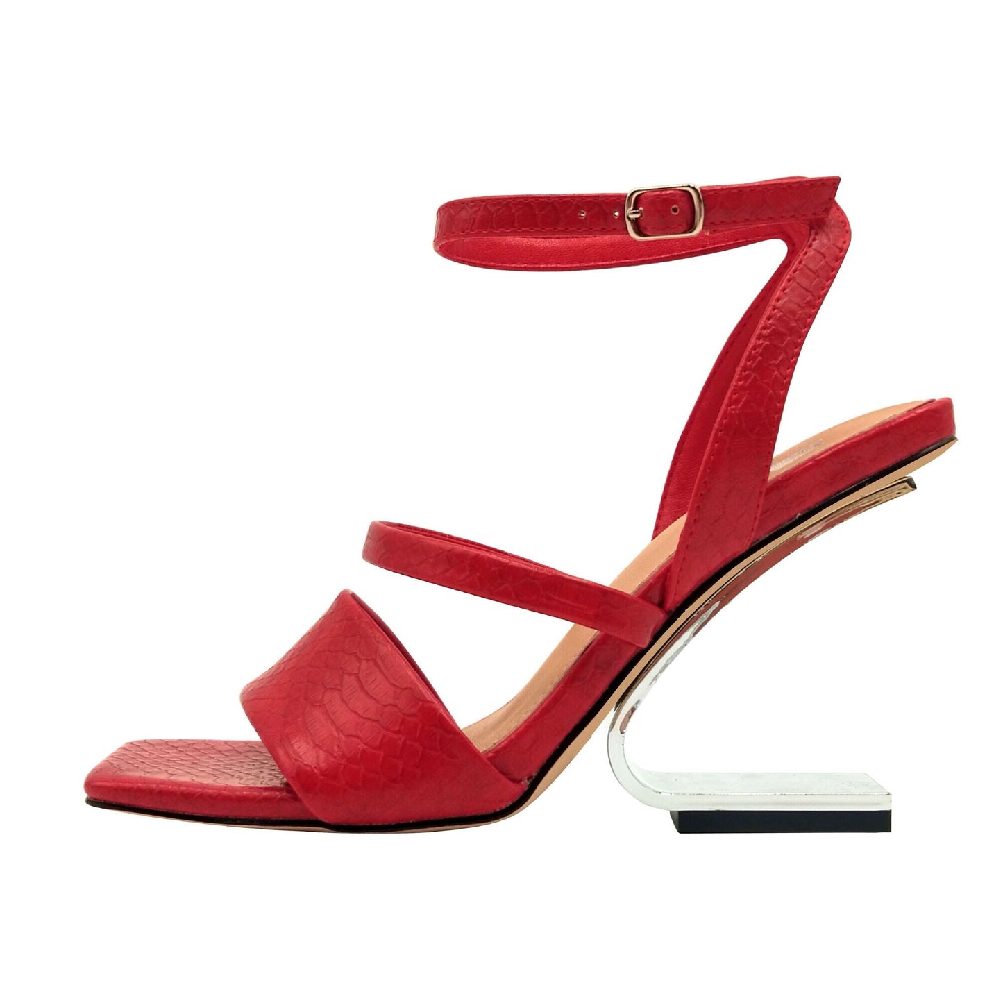 Ninety Union PRIVA Open Square Toe Snake Sandal - ninetyunion