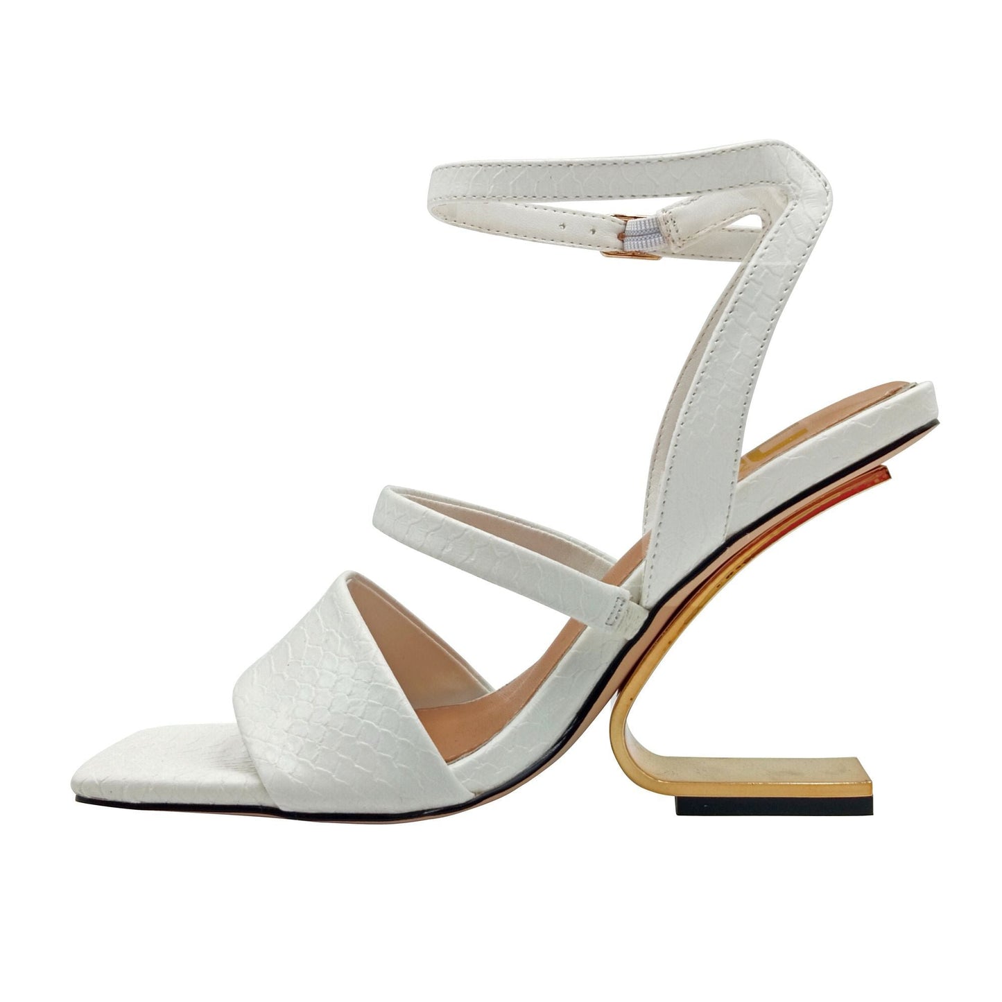 Ninety Union PRIVA Open Square Toe Snake Sandal - ninetyunion