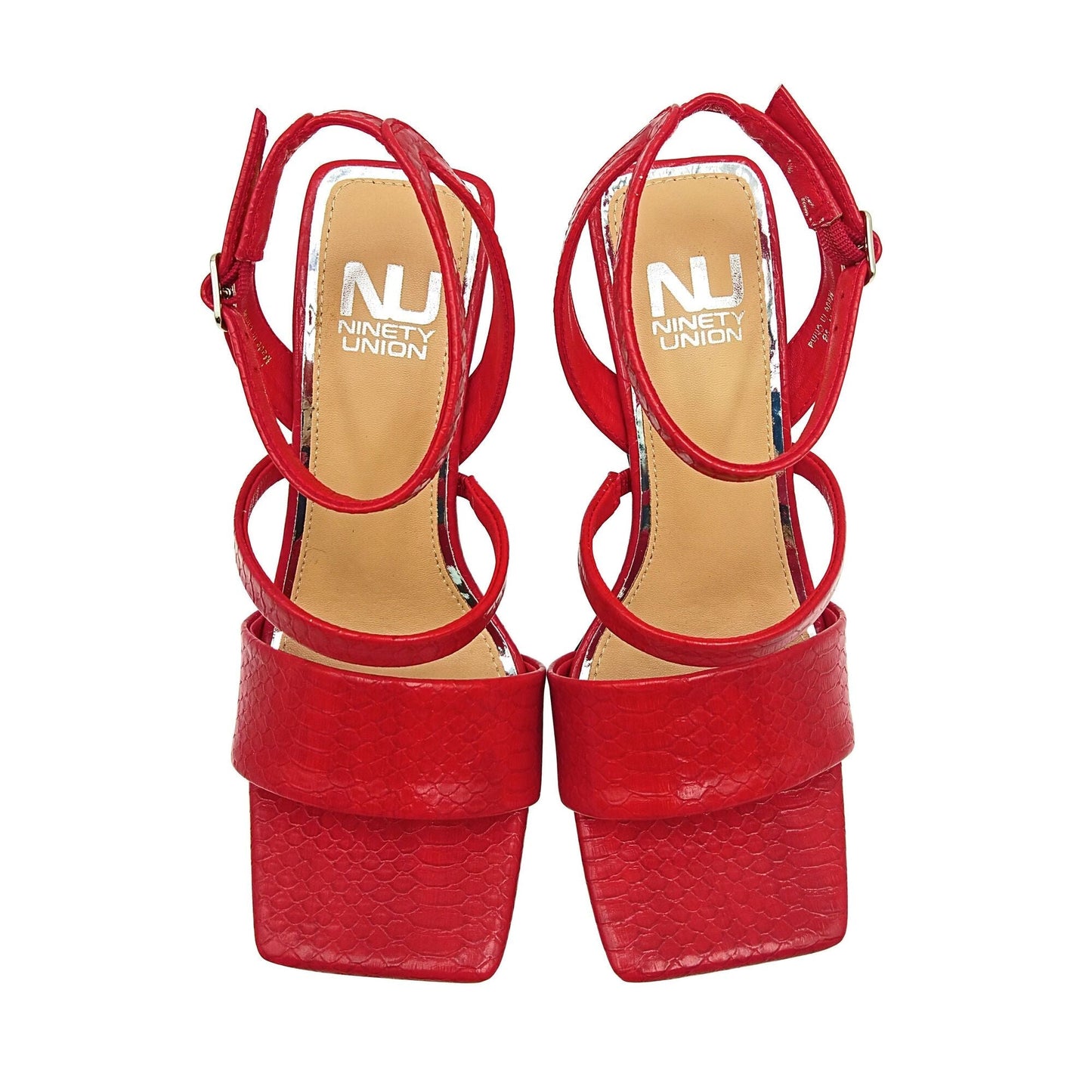 Ninety Union PRIVA Open Square Toe Snake Sandal - ninetyunion