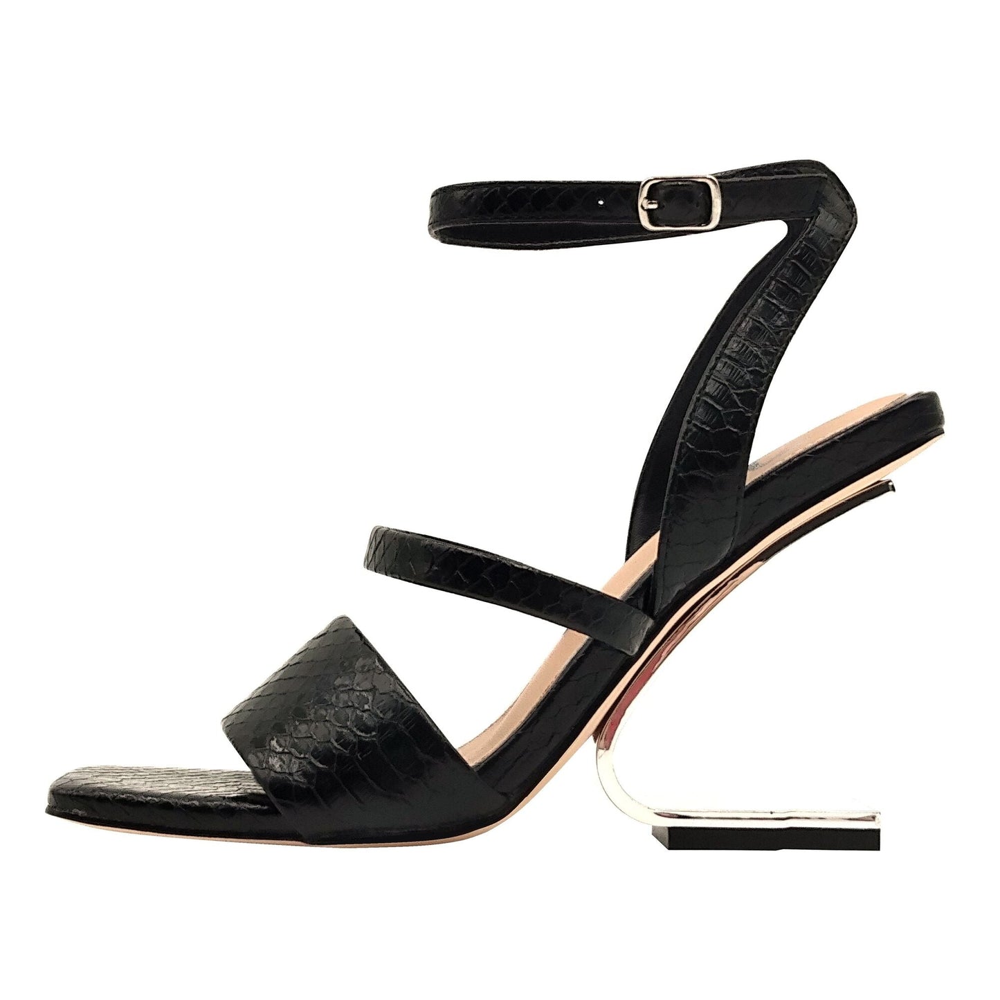 Ninety Union PRIVA Open Square Toe Snake Sandal - ninetyunion
