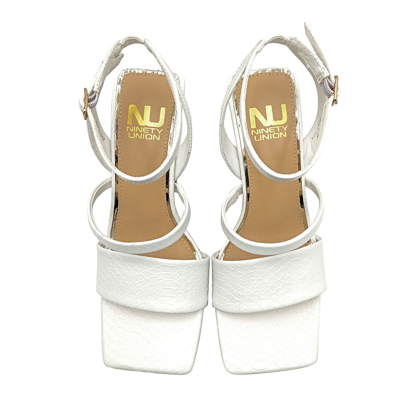 Ninety Union PRIVA Open Square Toe Snake Sandal - ninetyunion