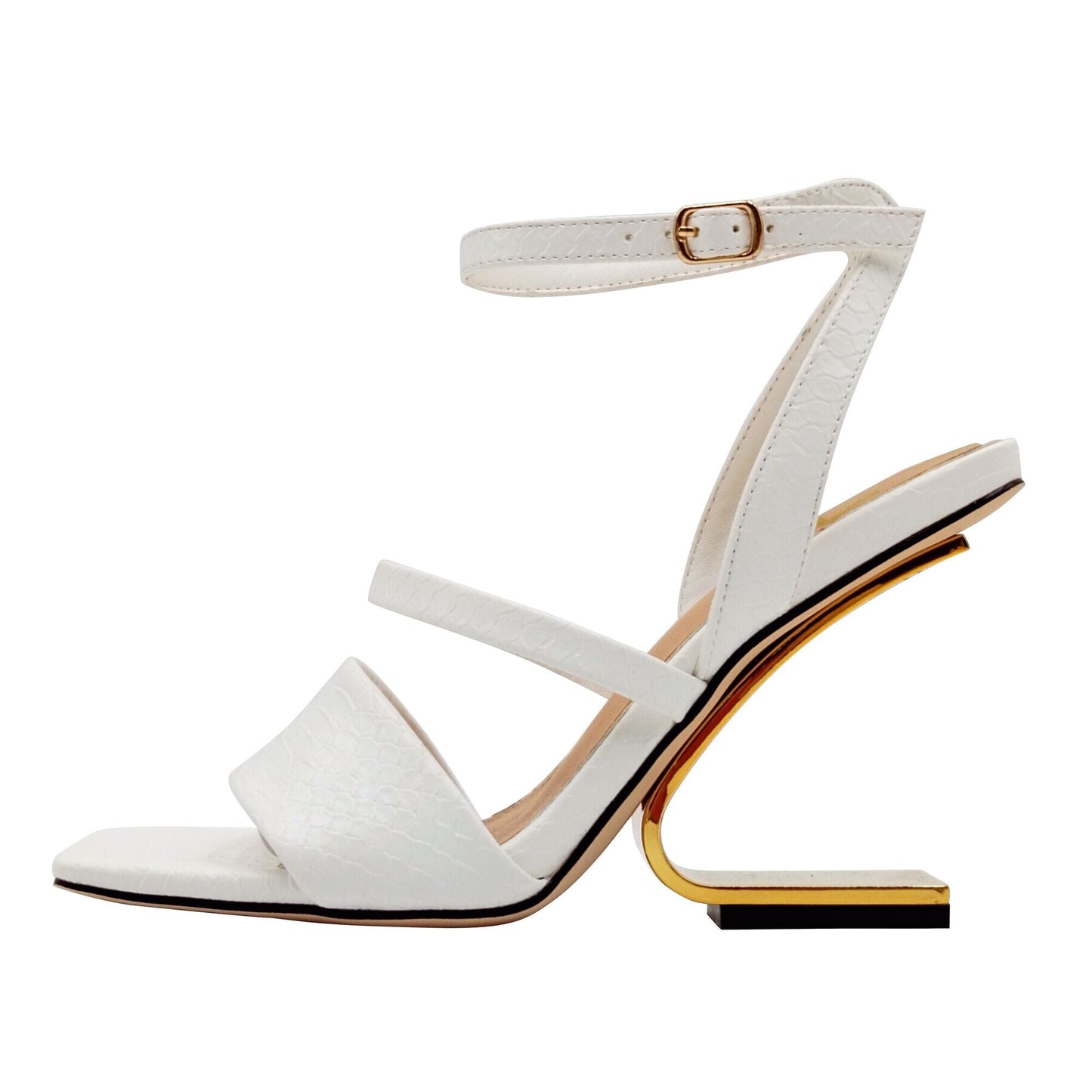 Ninety Union PRIVA Open Square Toe Snake Sandal - ninetyunion