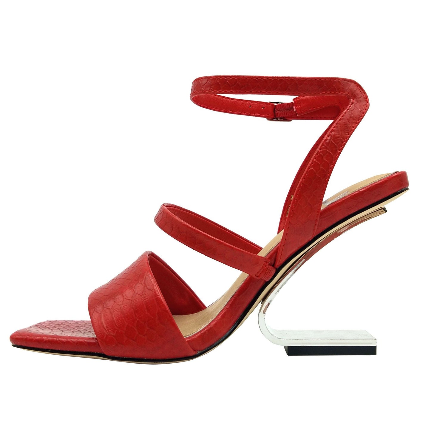 Ninety Union PRIVA Open Square Toe Snake Sandal - ninetyunion