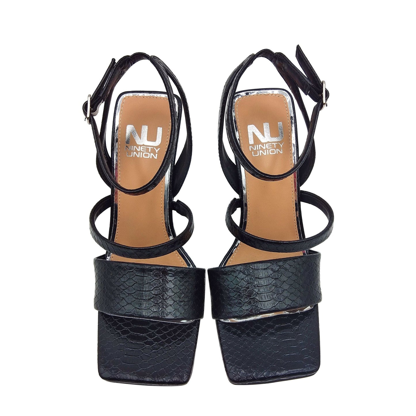 Ninety Union PRIVA Open Square Toe Snake Sandal - ninetyunion