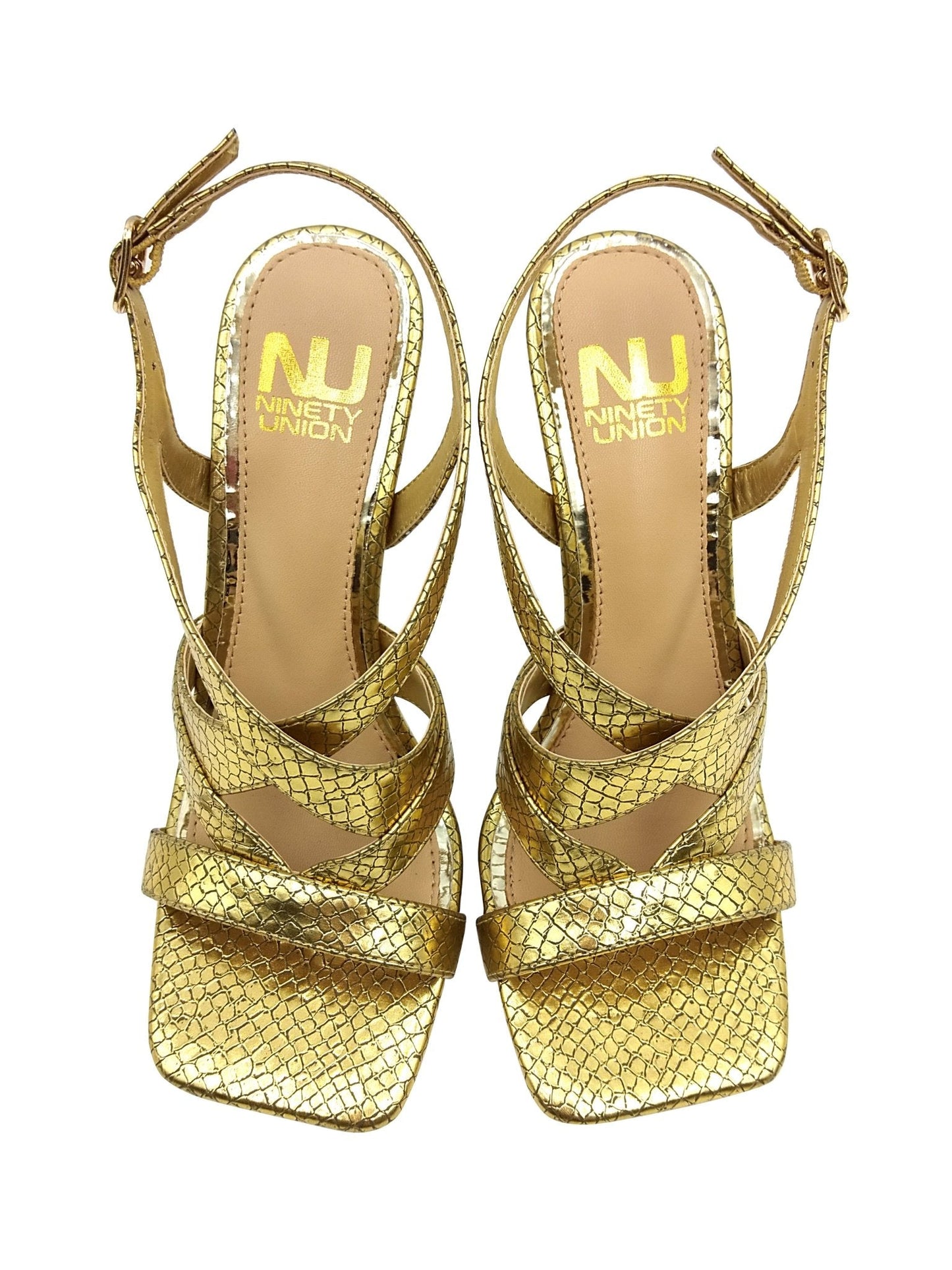 Ninety Union VIENNA Open Square Toe Snake Sandal - ninetyunion