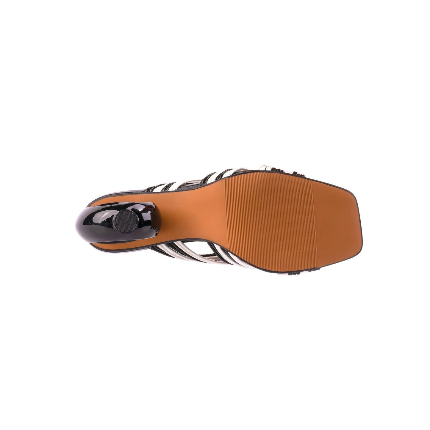 Ninety Union BRAZIL Multi Color Strapy Sandal On A Architectual Heel - ninetyunion