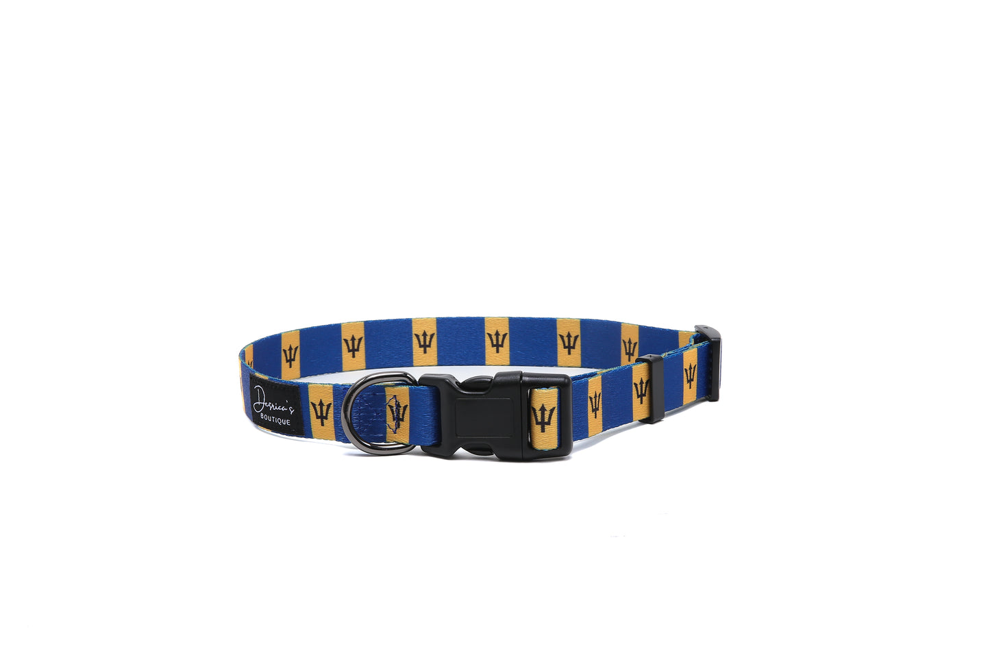 Barbados Flag Dog Collar & Leash