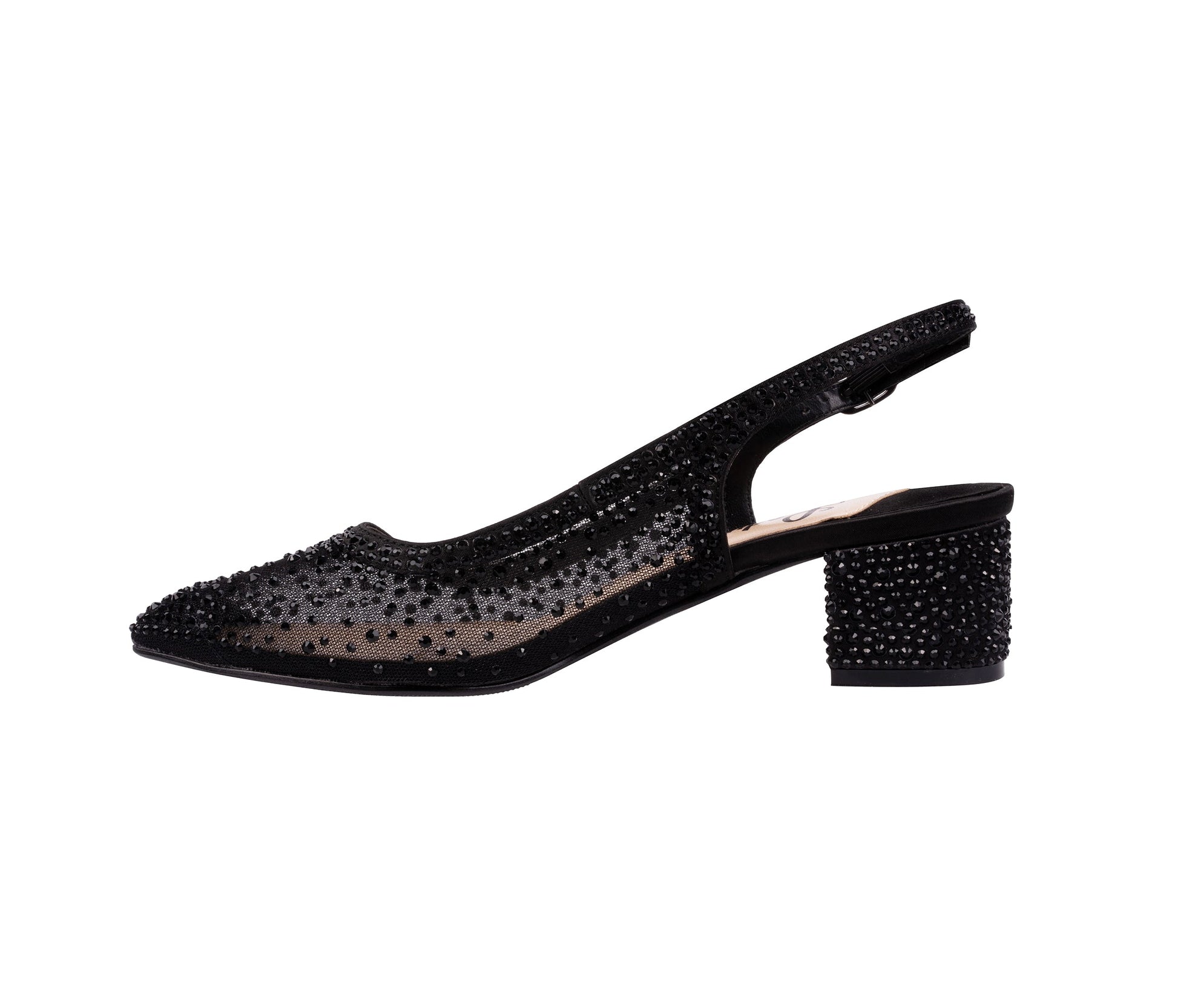 Lady Couture DEMI Rhinestone Mesh Slingback - ninetyunion