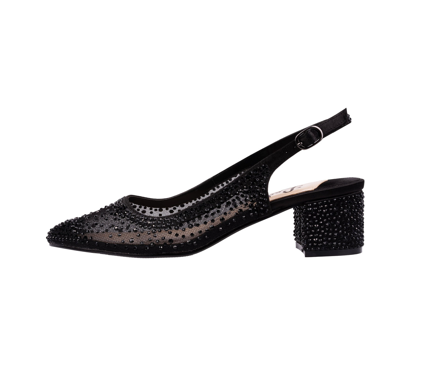 Lady Couture DEMI Rhinestone Mesh Slingback - ninetyunion