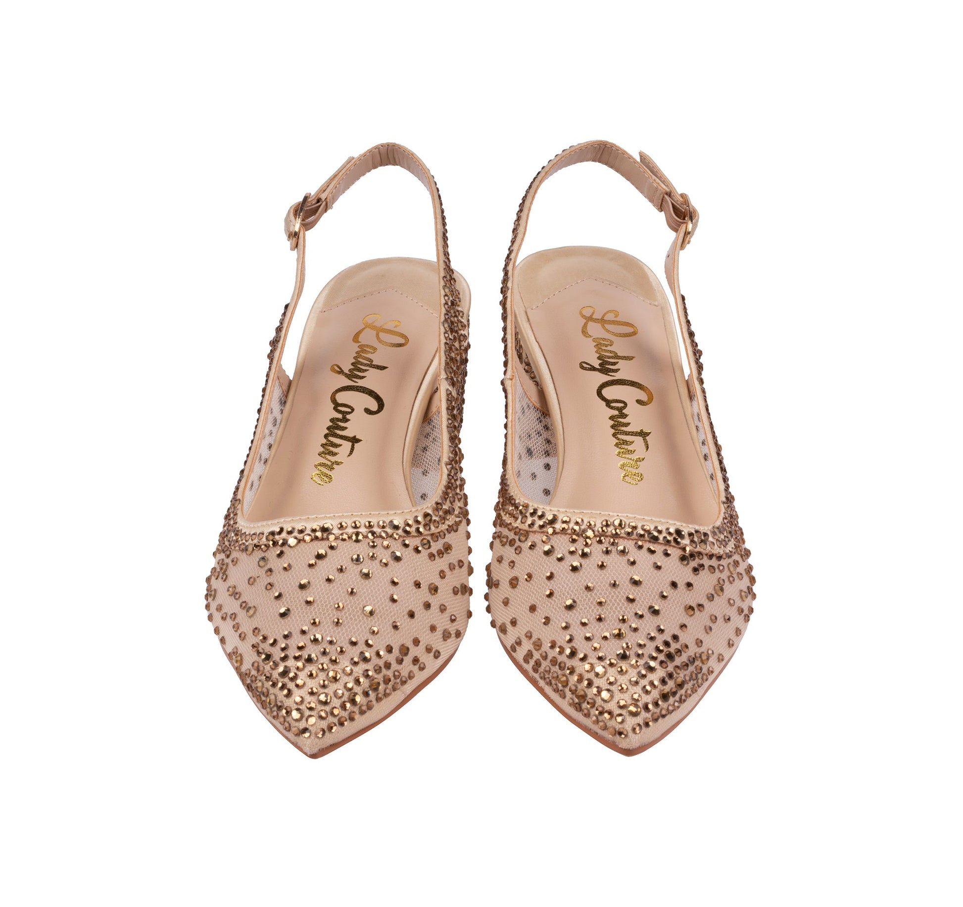 Lady Couture DEMI Rhinestone Mesh Slingback - ninetyunion