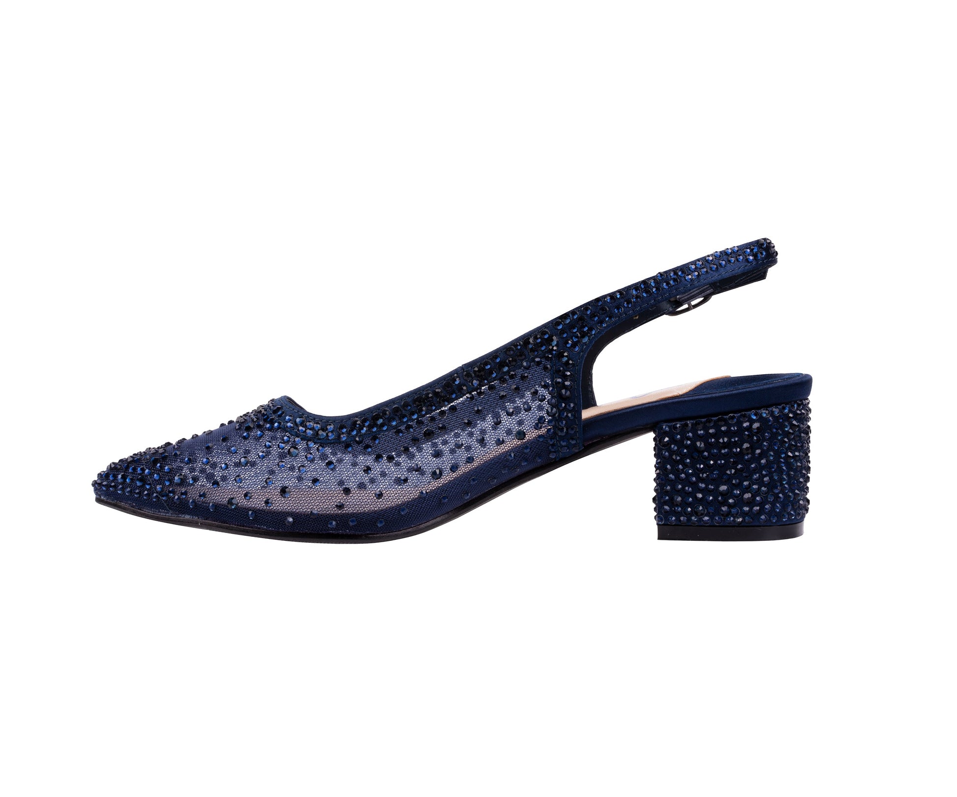 Lady Couture DEMI Rhinestone Mesh Slingback - ninetyunion