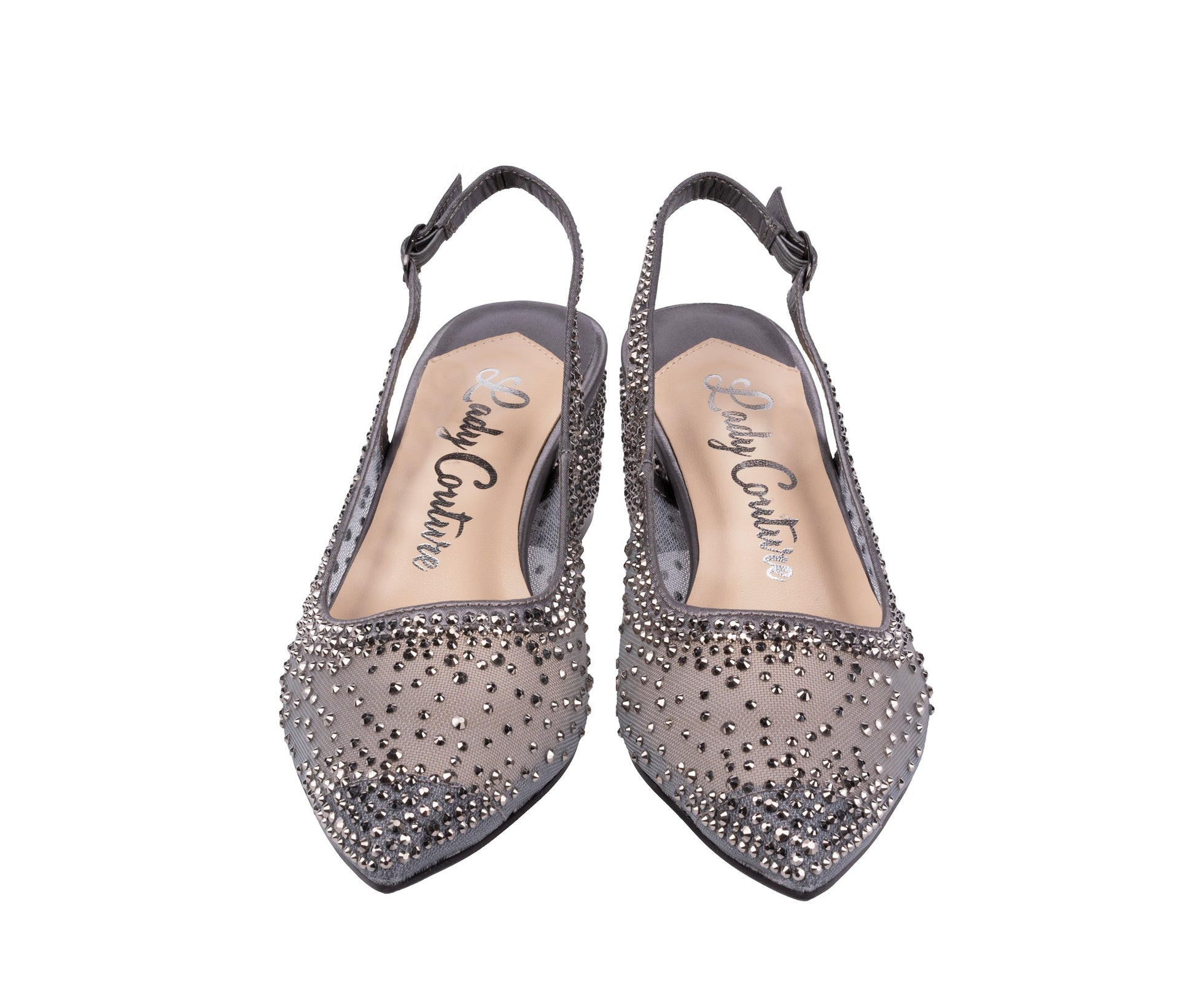 Lady Couture DEMI Rhinestone Mesh Slingback - ninetyunion