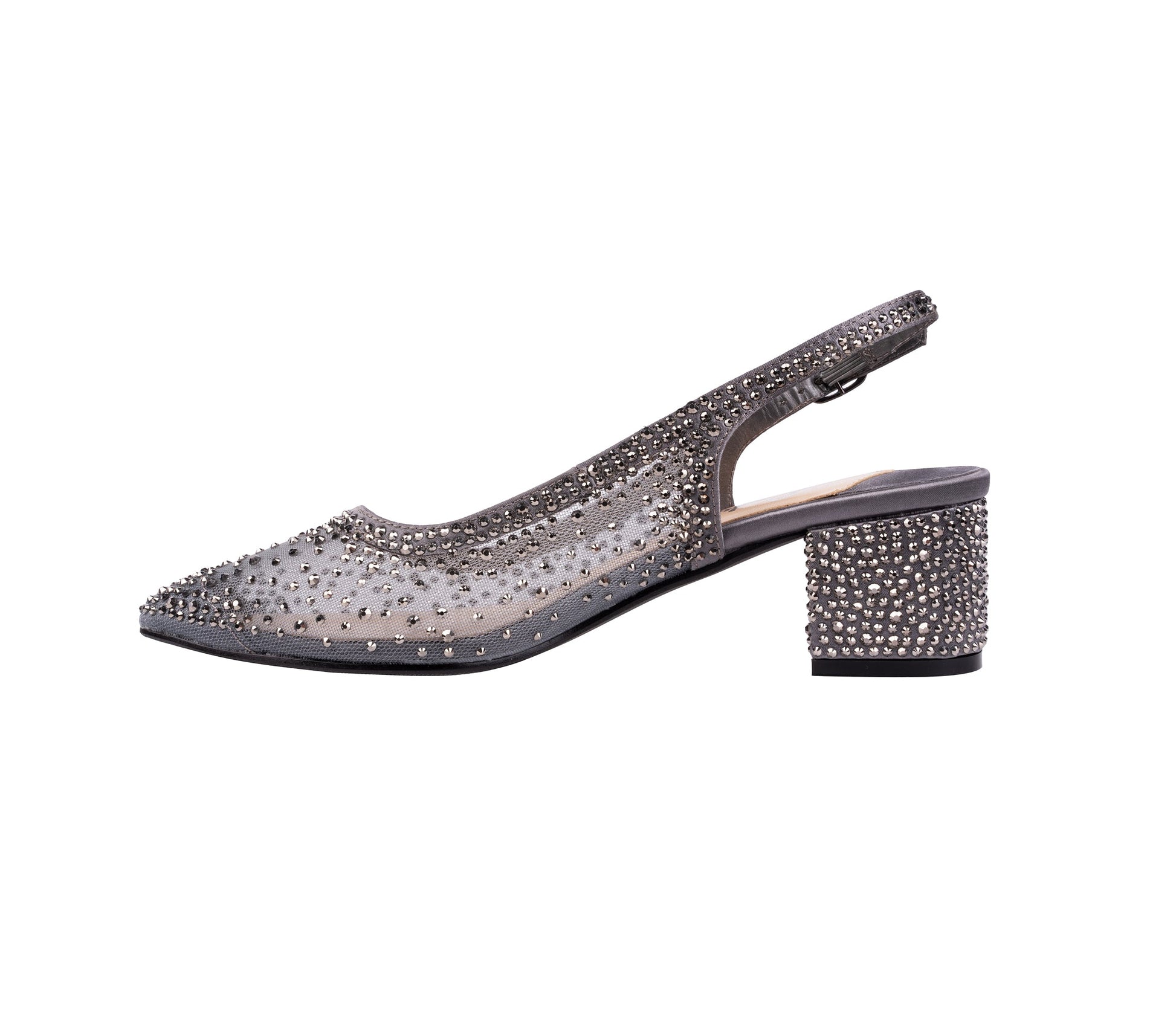 Lady Couture DEMI Rhinestone Mesh Slingback - ninetyunion