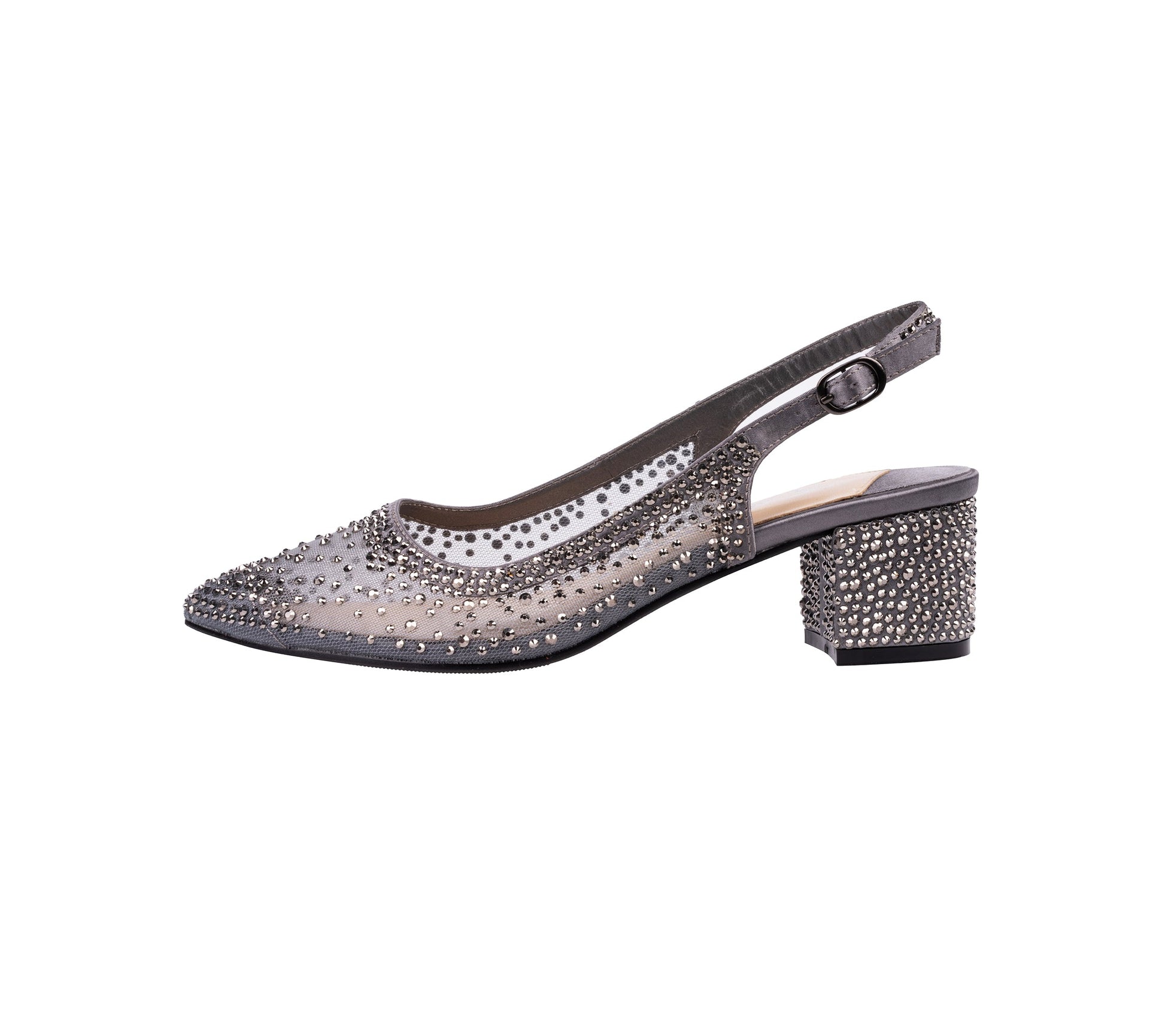 Lady Couture DEMI Rhinestone Mesh Slingback - ninetyunion