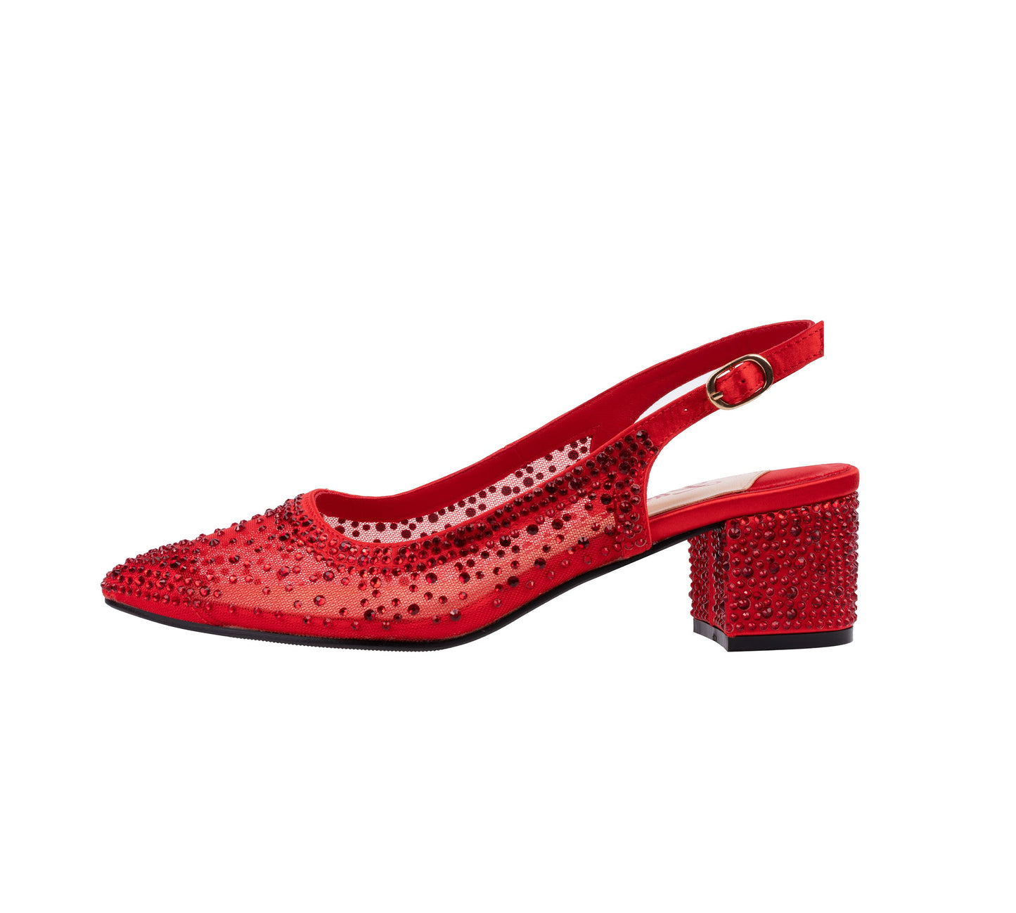 Lady Couture DEMI Rhinestone Mesh Slingback - ninetyunion