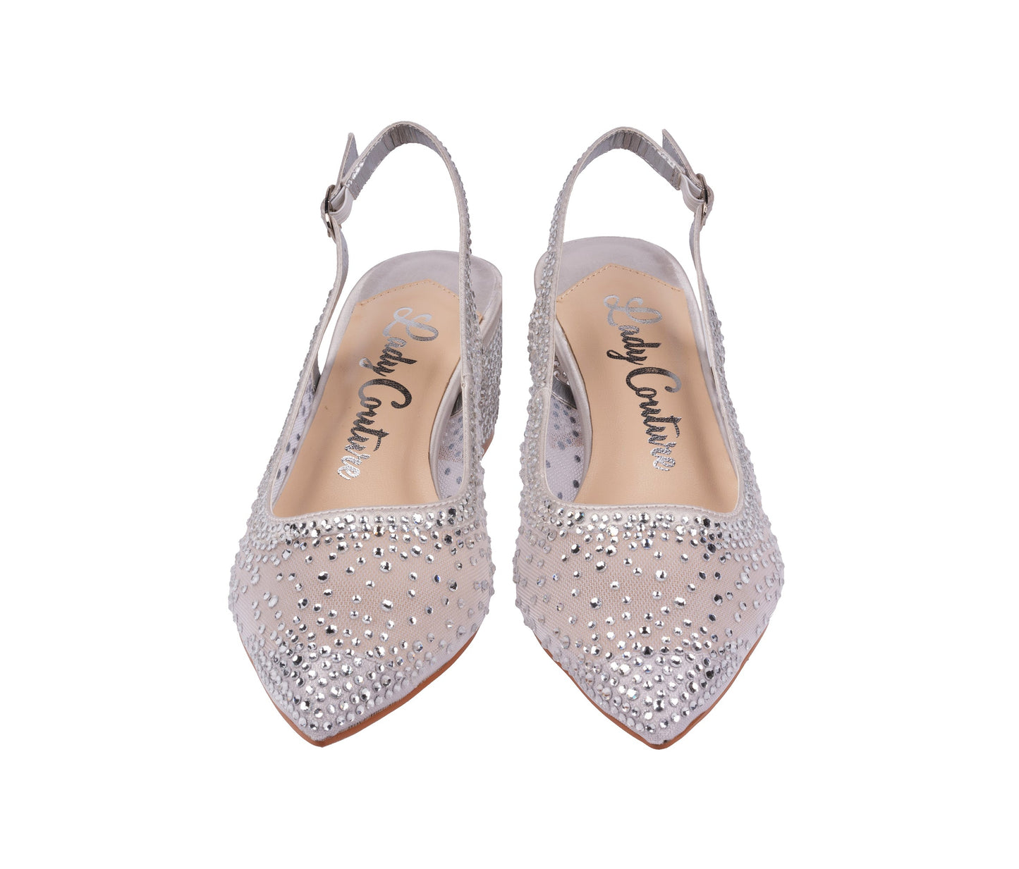 Lady Couture DEMI Rhinestone Mesh Slingback - ninetyunion