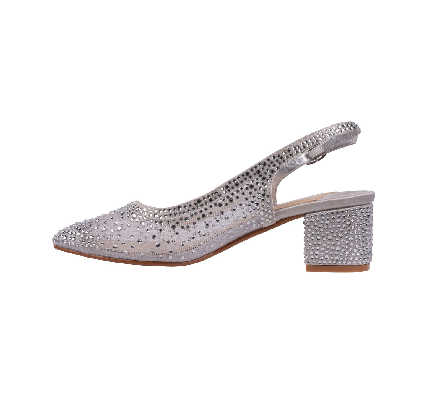 Lady Couture DEMI Rhinestone Mesh Slingback - ninetyunion