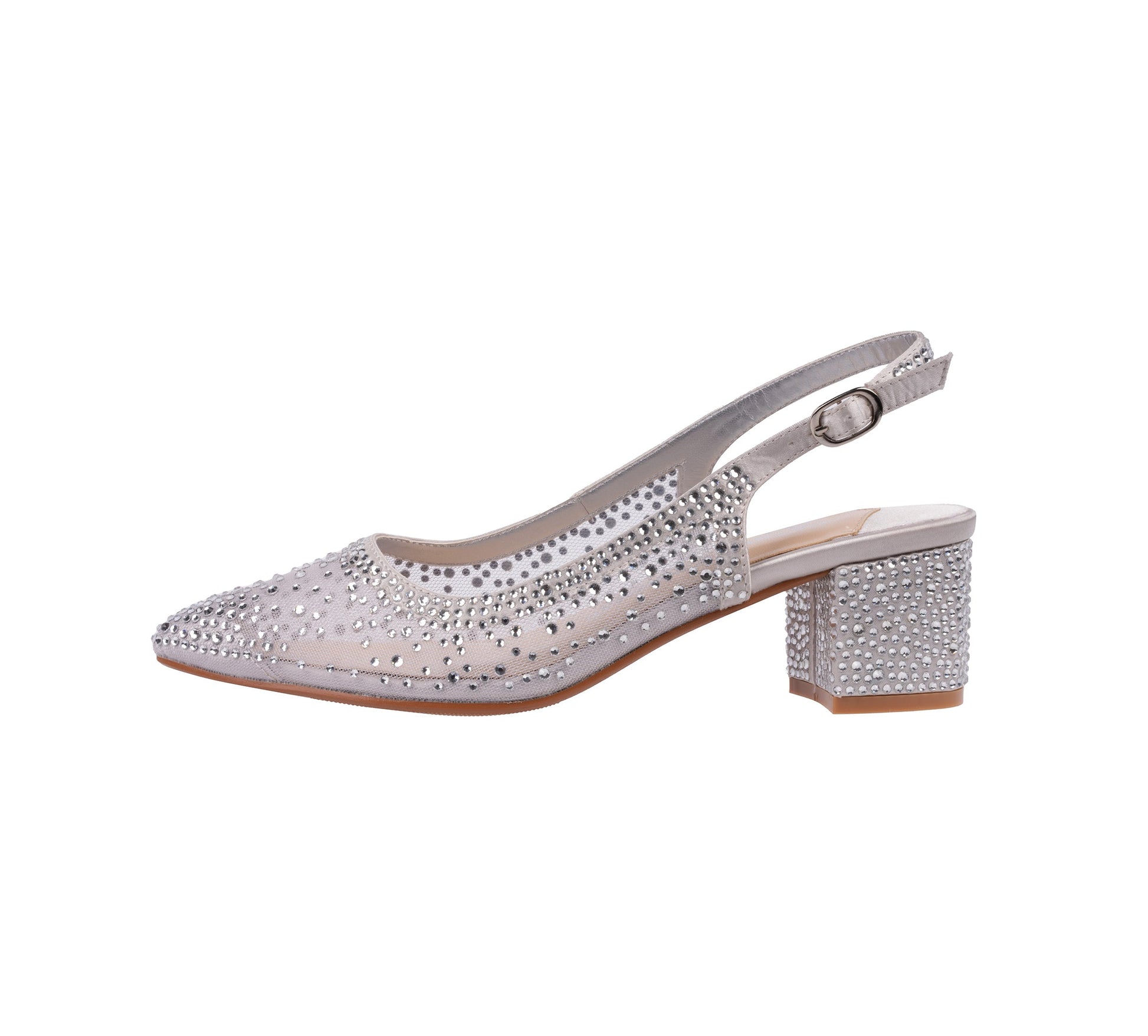 Lady Couture DEMI Rhinestone Mesh Slingback - ninetyunion