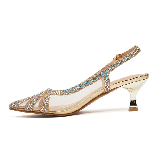 Lady Couture MACY Rhinestone Trimmed Slingback - ninetyunion