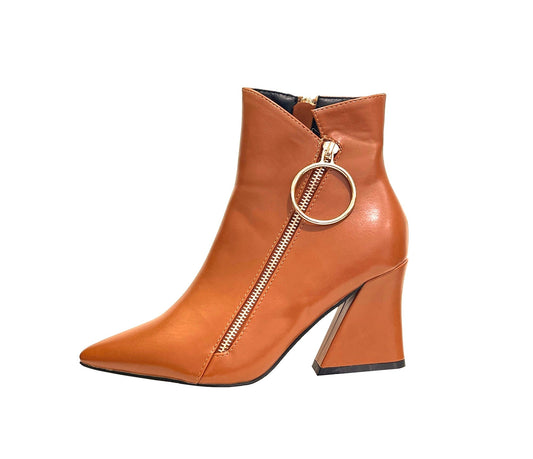 Ninety Union CLASSIC Fashion Bootie With Zipper And Ring Tap - ninetyunion