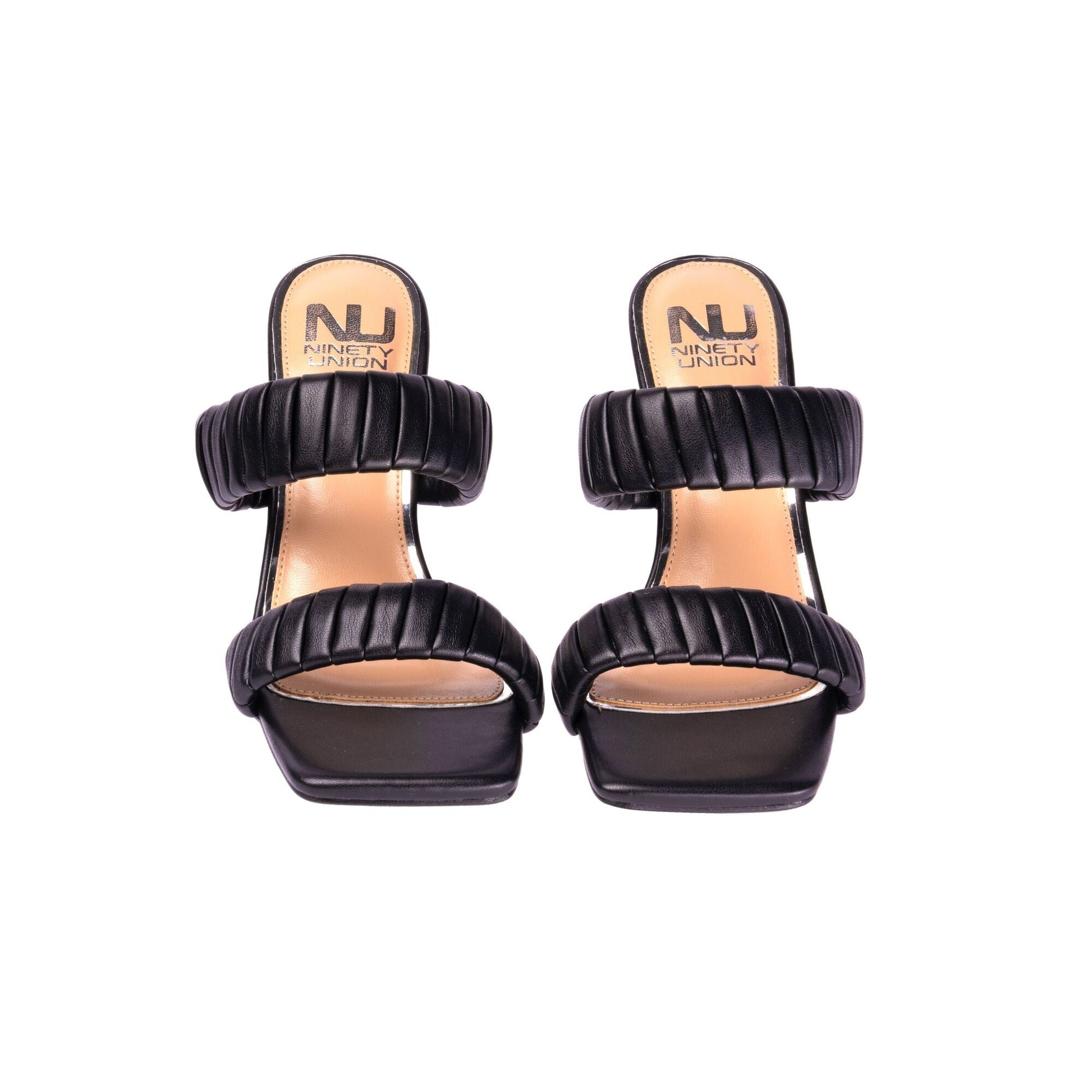 Ninety Union ASH Pleaded Straps Donut Heel Slide - ninetyunion