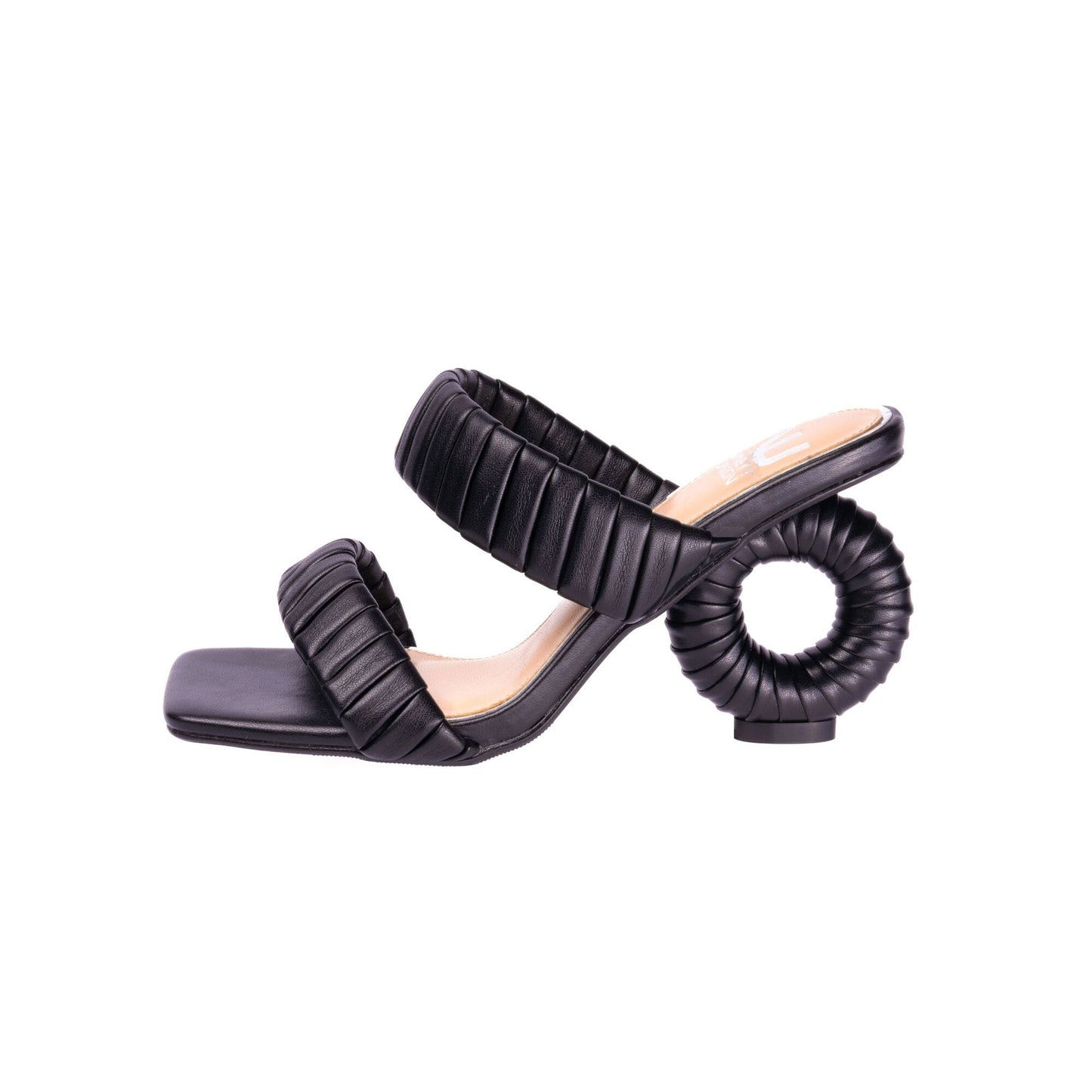 Ninety Union ASH Pleaded Straps Donut Heel Slide - ninetyunion