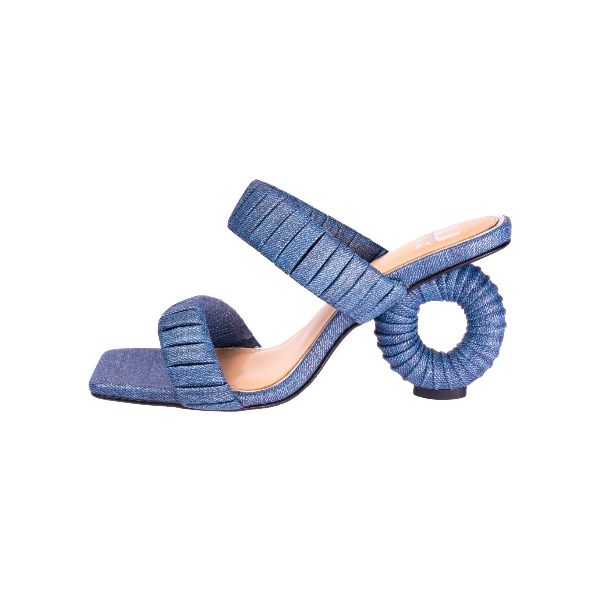 Ninety Union ASH Pleaded Straps Donut Heel Slide - ninetyunion