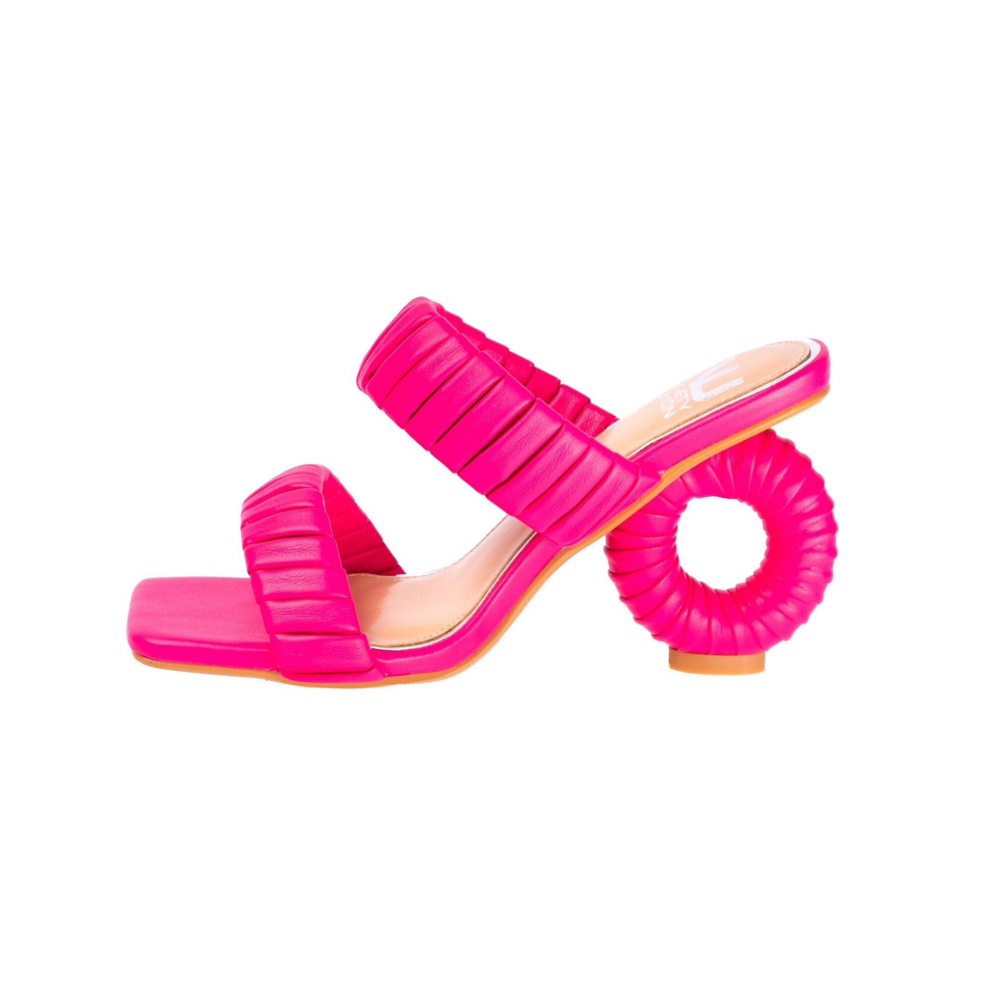 Ninety Union ASH Pleaded Straps Donut Heel Slide - ninetyunion