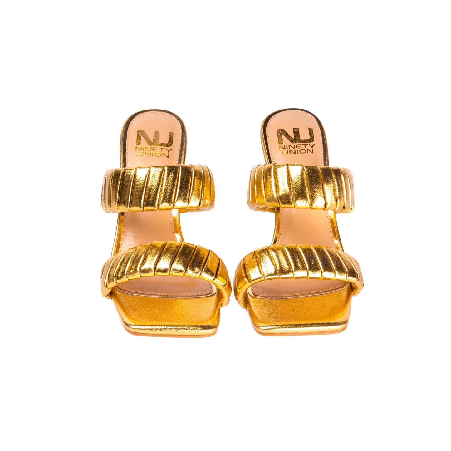 Ninety Union ASH Pleaded Straps Donut Heel Slide - ninetyunion