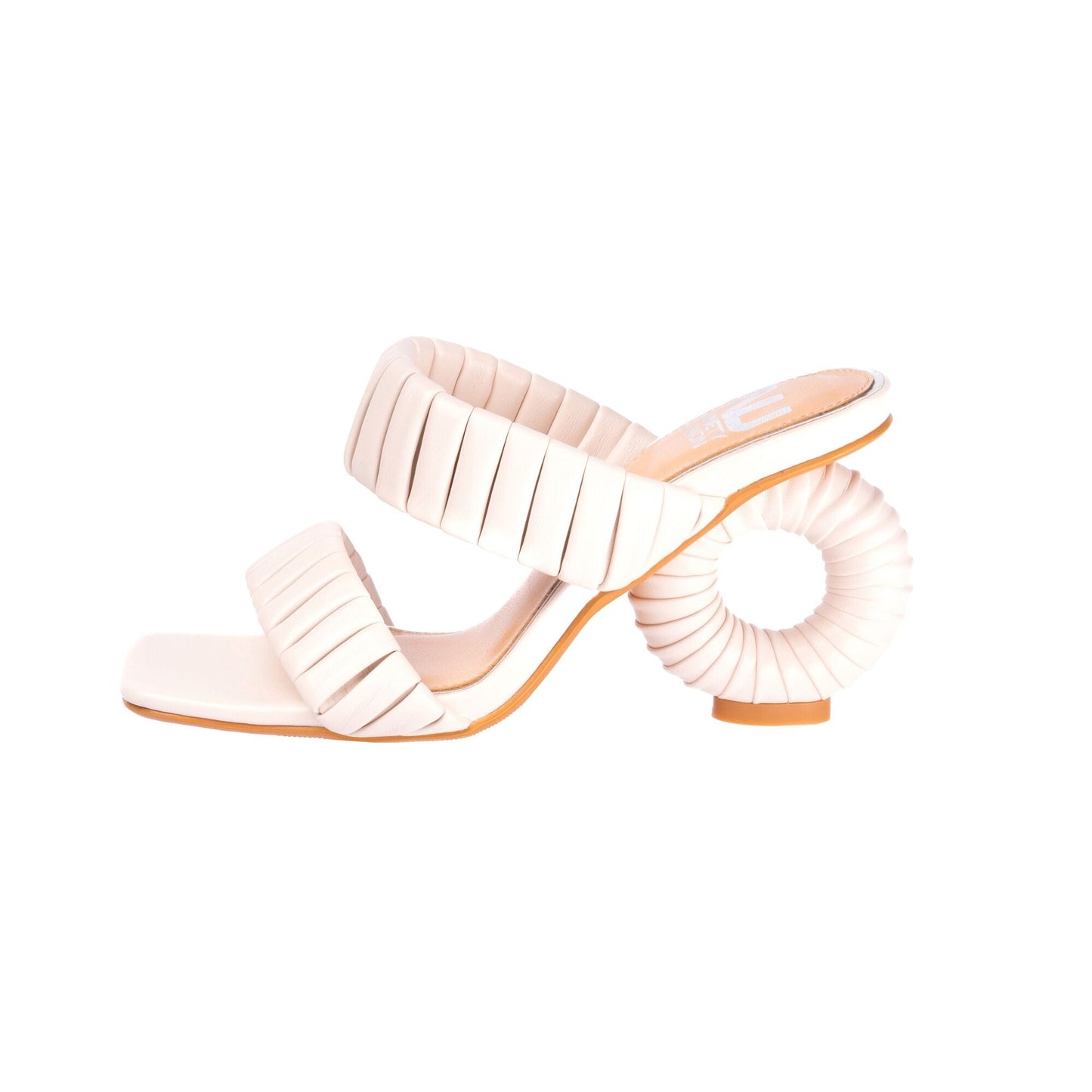 Ninety Union ASH Pleaded Straps Donut Heel Slide - ninetyunion