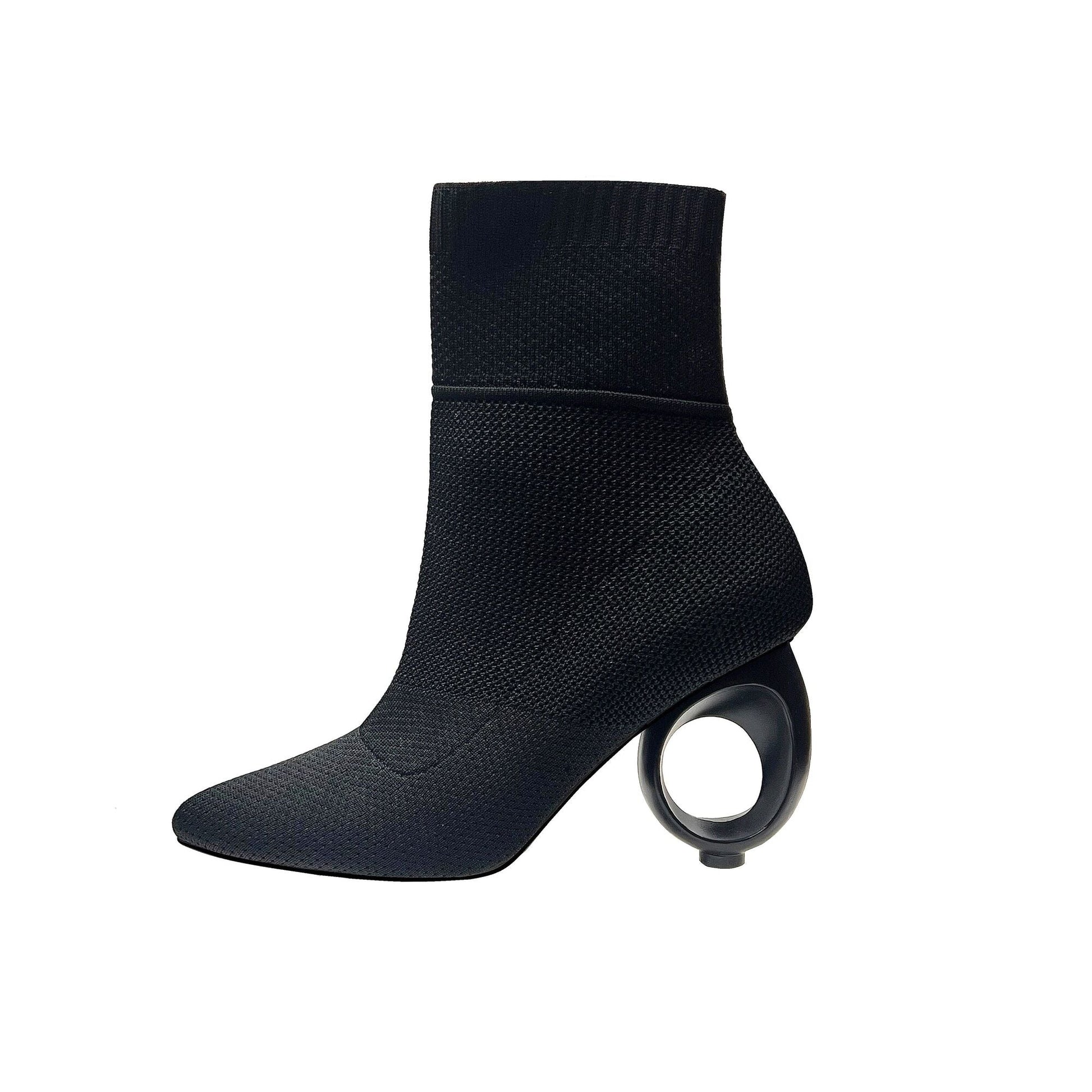 Ninety Union BEYONCE Knitted Bootie On A Circular Hole Heel - ninetyunion