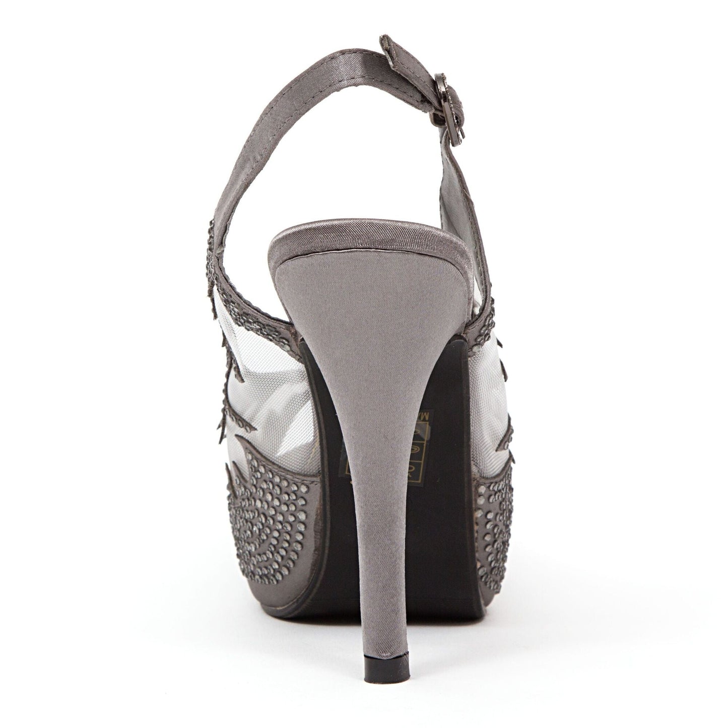 Lady Couture DREAM Mesh Slingback Platform With Stones - ninetyunion