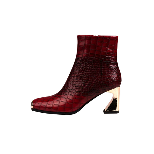 Ninety Union LIMA Metallic Heel And Metal Cap Toes Bootie - ninetyunion