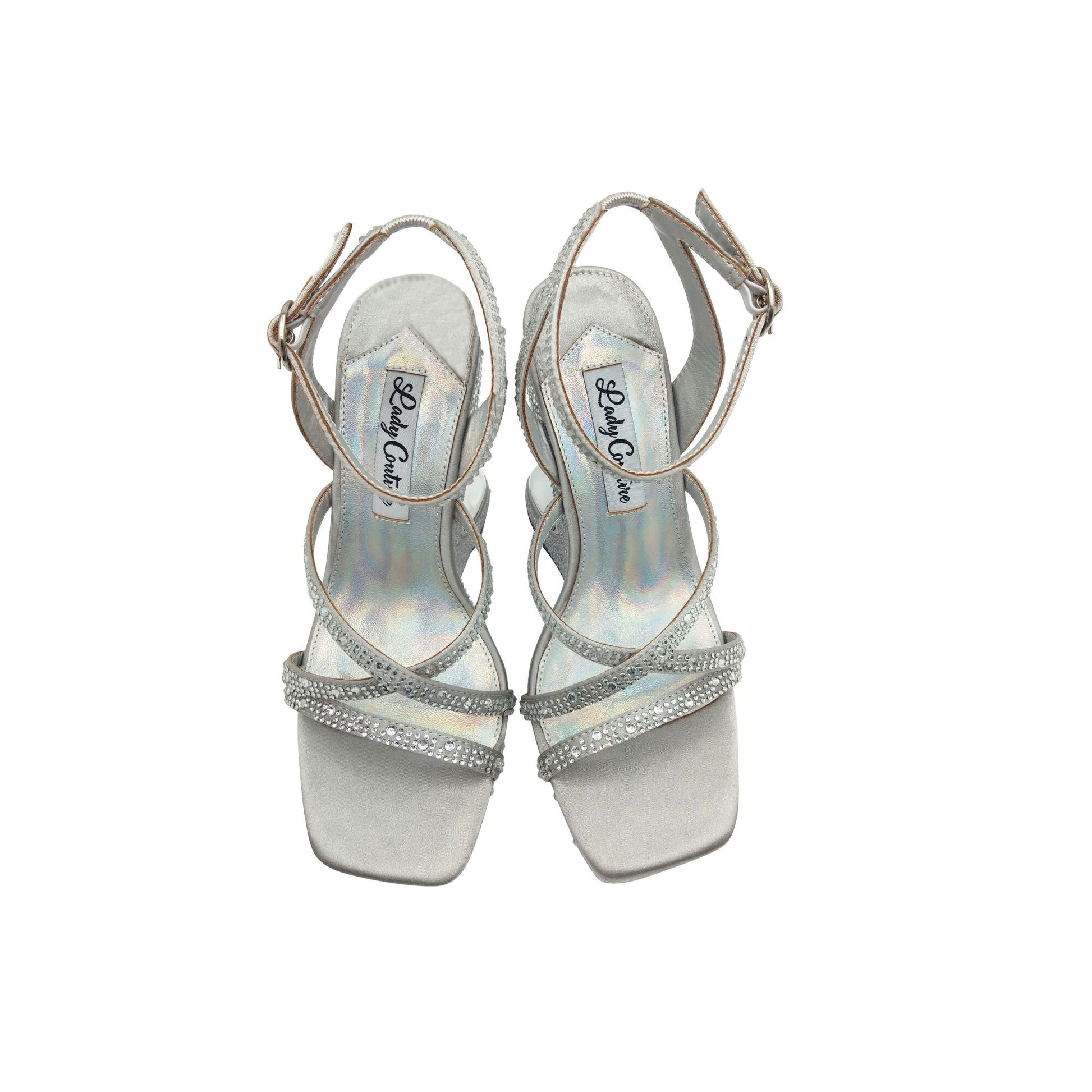 Lady Couture MIRAGE Metallic Wedge Embellished Sandals - ninetyunion